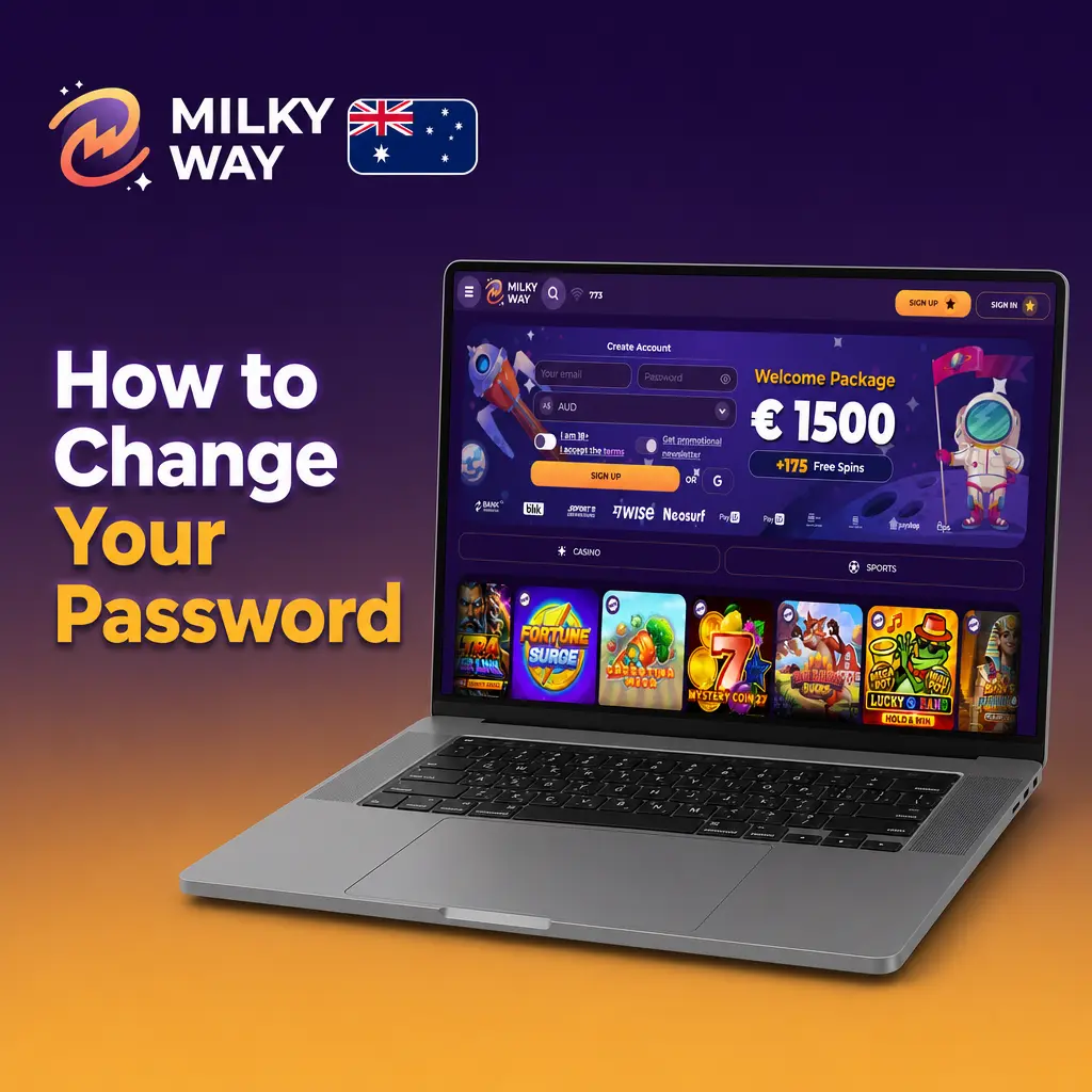Step-by-step guide to resetting your MilkyWay Casino password via the login page's Forgot Password link