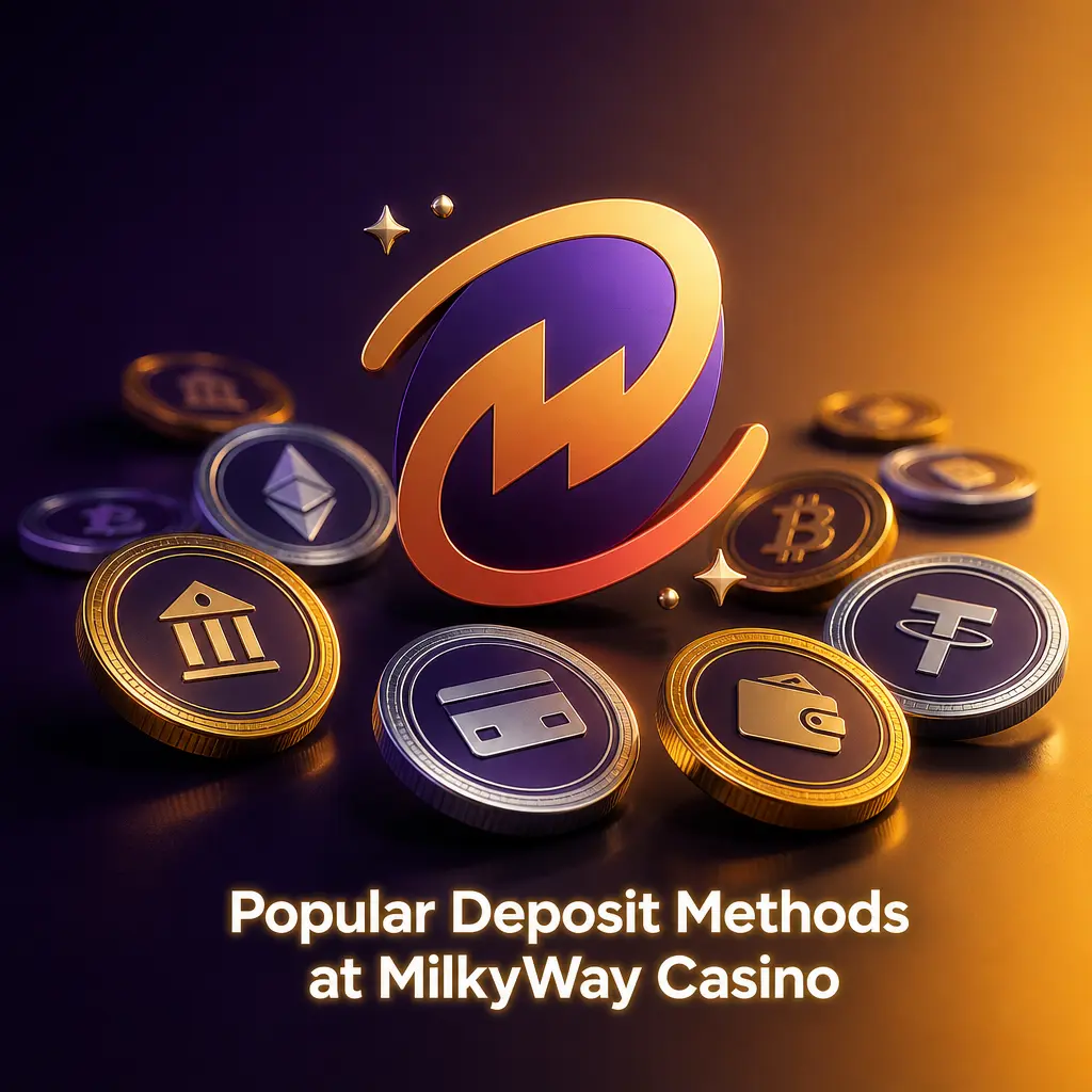 Popular deposit methods at MilkyWay Casino: PayPal, Apple Pay, Google Pay, Open Banking, instantEFT, Khipu, Bank Transfer, and Crypto.