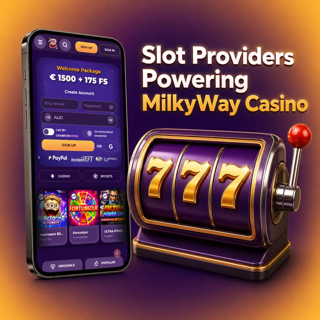 Slot providers powering MilkyWay Casino, including Pragmatic Play, NetEnt, Play'n GO and Nolimit City among 18 licensed studios.